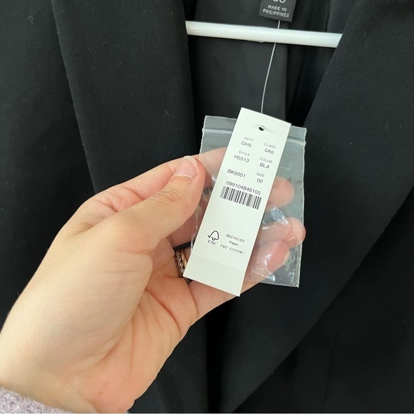 J. Crew Black Bi Stretch Parke Single Breasted Blazer 00 - Picture 6 of 13